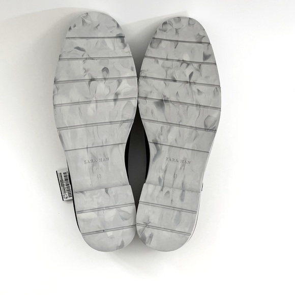 Zara Blue Leather Cap Toe Shoes Men's Size 7 NWT - Picture 8 of 8